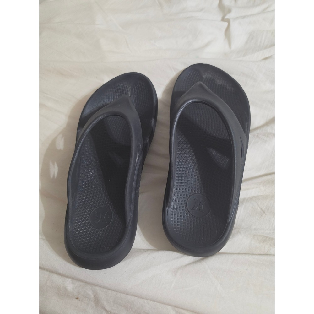Hurley Mens Black Foam Flip Flop Sandals Thong‎ Slides Size 10 fit like 8s